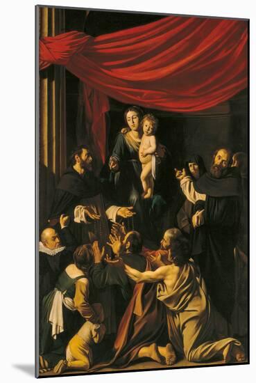 Madonna of the Rosary-Caravaggio-Mounted Giclee Print