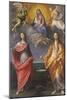 Madonna of the Snow with Saints Lucy and Mary Magdalen-Guido Reni-Mounted Giclee Print