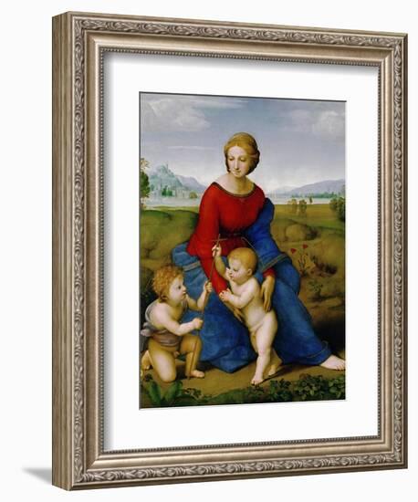 Madonna on the Meadow, 1505 or 1506-Raphael-Framed Giclee Print