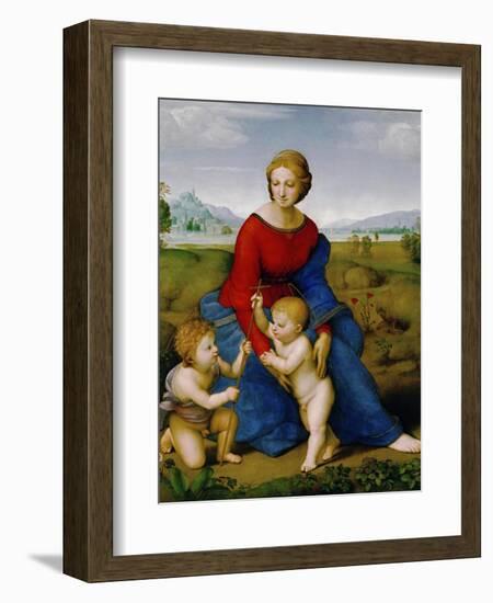 Madonna on the Meadow, 1505 or 1506-Raphael-Framed Giclee Print