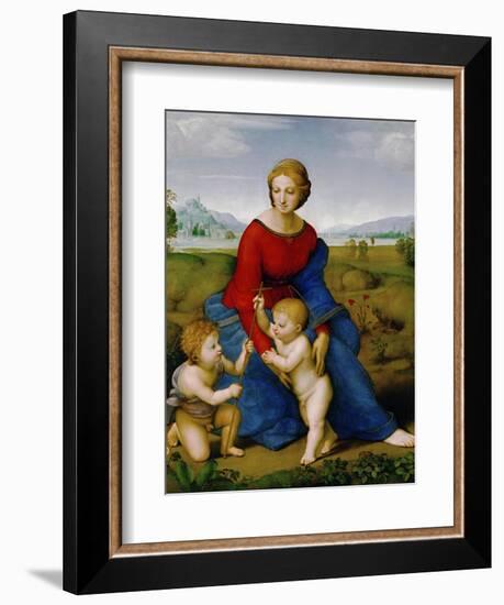 Madonna on the Meadow, 1505 or 1506-Raphael-Framed Giclee Print