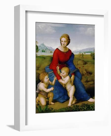 Madonna on the Meadow, 1505 or 1506-Raphael-Framed Giclee Print