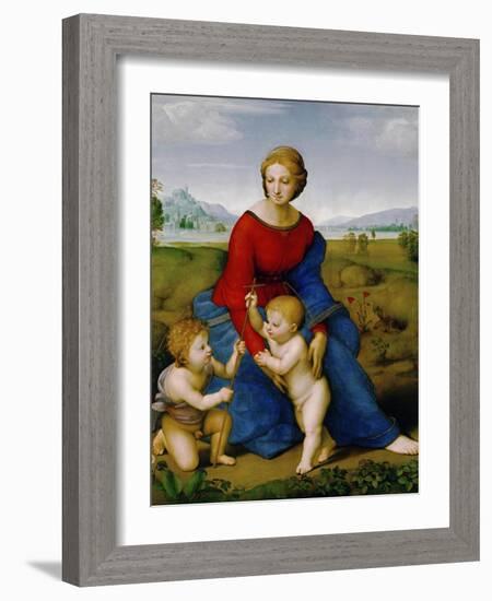 Madonna on the Meadow, 1505 or 1506-Raphael-Framed Giclee Print