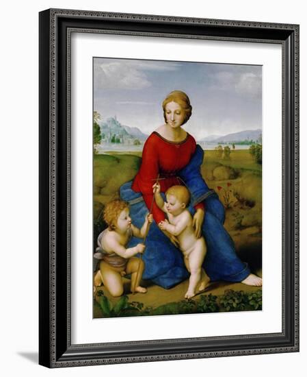 Madonna on the Meadow, 1505 or 1506-Raphael-Framed Giclee Print