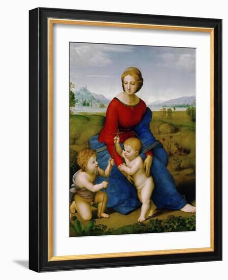 Madonna on the Meadow, 1505 or 1506-Raphael-Framed Giclee Print