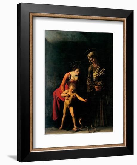 Madonna Palafrenieri-Caravaggio-Framed Art Print