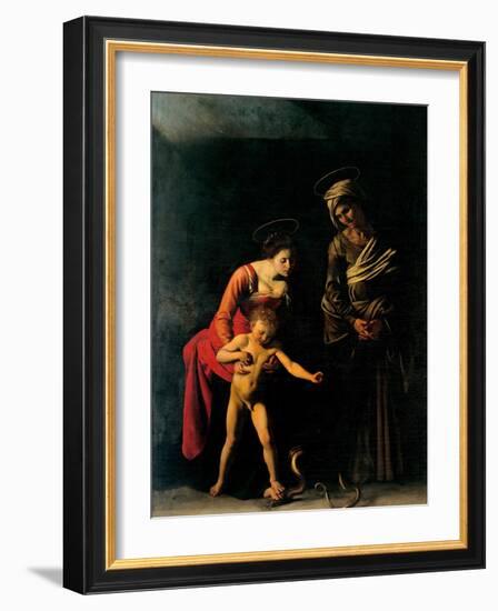 Madonna Palafrenieri-Caravaggio-Framed Art Print