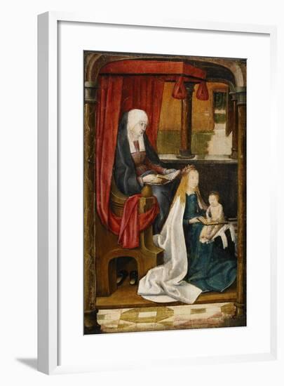 Madonna Teaching the Infant Christ Reading, 1480-null-Framed Giclee Print