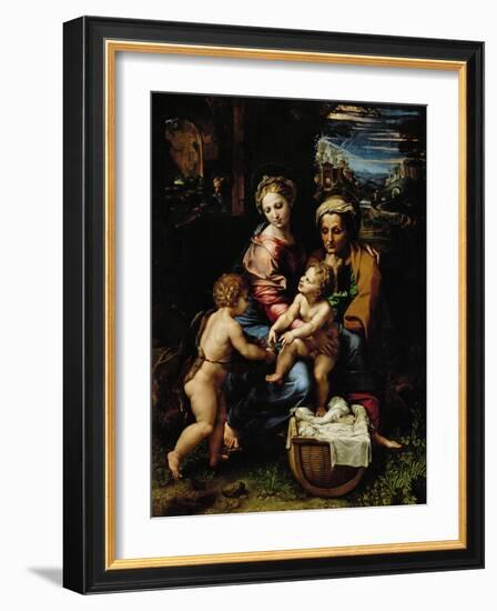 Madonna with a Fish, Around 1513-Raphael-Framed Giclee Print