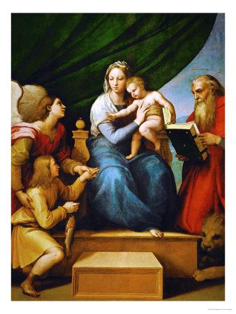 Madonna with a Fish (In the Hand of Young Tobias, Accompanied by the ...