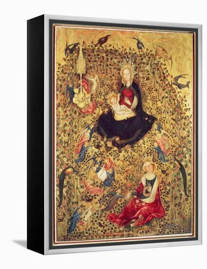 Madonna with a Rose Bush-Sassetta-Framed Premier Image Canvas