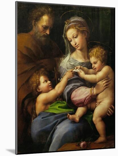 Madonna with a Rose-Raphael-Mounted Giclee Print