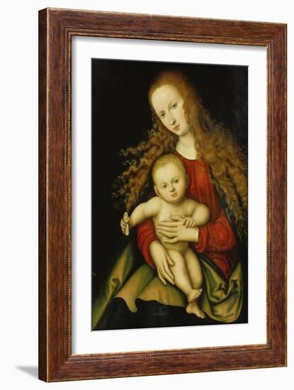 Madonna with Child, 1529-Lucas Cranach the Elder-Framed Giclee Print