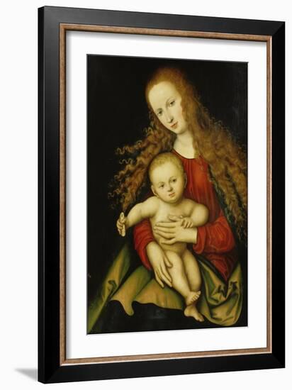 Madonna with Child, 1529-Lucas Cranach the Elder-Framed Giclee Print