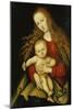 Madonna with Child, 1529-Lucas Cranach the Elder-Mounted Giclee Print