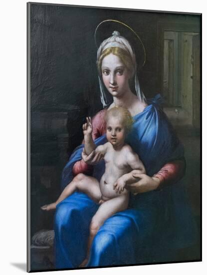 Madonna with Child, 16Th Century (Oil on Panel)-Giulio Romano-Mounted Giclee Print