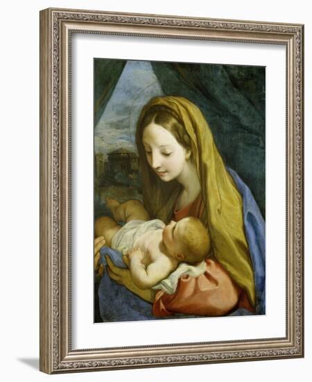 Madonna with Child, about 1660-Carlo Maratti-Framed Giclee Print