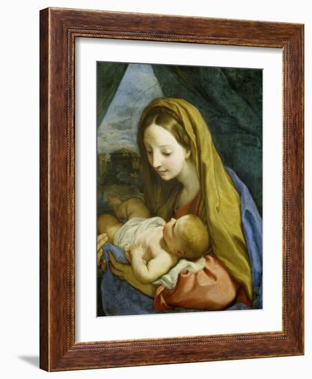 Madonna with Child, about 1660-Carlo Maratti-Framed Giclee Print