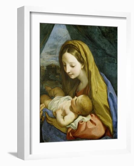 Madonna with Child, about 1660-Carlo Maratti-Framed Giclee Print