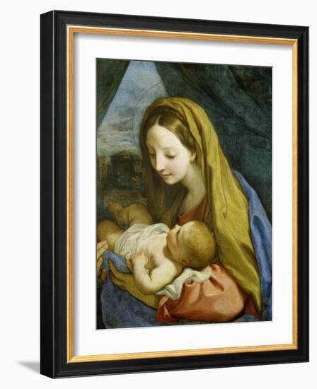 Madonna with Child, about 1660-Carlo Maratti-Framed Giclee Print