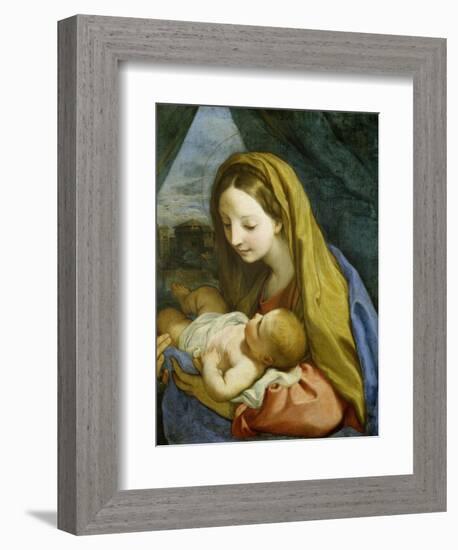 Madonna with Child, about 1660-Carlo Maratti-Framed Giclee Print