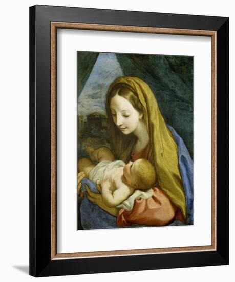 Madonna with Child, about 1660-Carlo Maratti-Framed Giclee Print