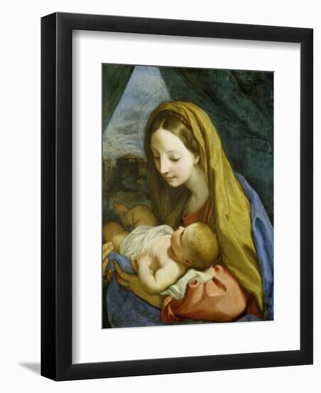 Madonna with Child, about 1660-Carlo Maratti-Framed Giclee Print