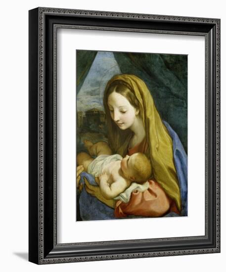 Madonna with Child, about 1660-Carlo Maratti-Framed Giclee Print