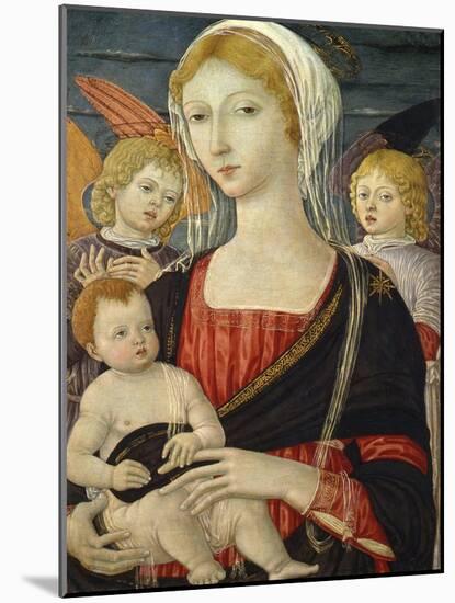 Madonna with Child and Angels, Ca 1470-Matteo di Giovanni-Mounted Giclee Print