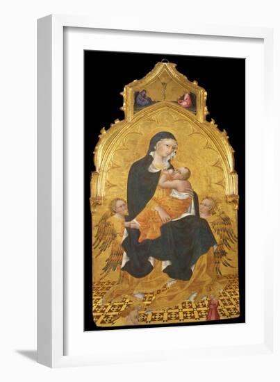 Madonna with Child and Angels, the Annunciation, C. 1440-Giovanni di Paolo-Framed Giclee Print