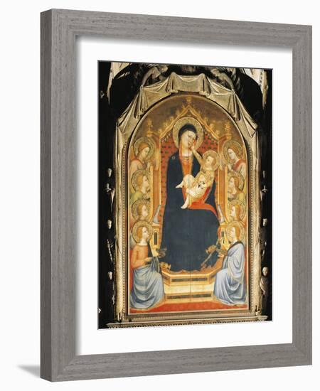 Madonna with Child and Angels-Bernardo Daddi-Framed Giclee Print