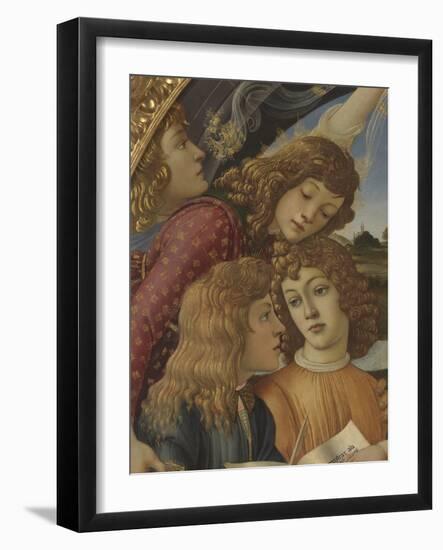 Madonna with Child and Five Angels (Madonna Del Magnificat)-Sandro Botticelli-Framed Giclee Print