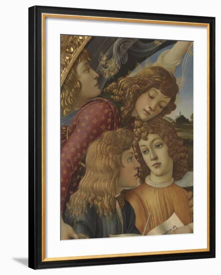 Madonna with Child and Five Angels (Madonna Del Magnificat)-Sandro Botticelli-Framed Giclee Print