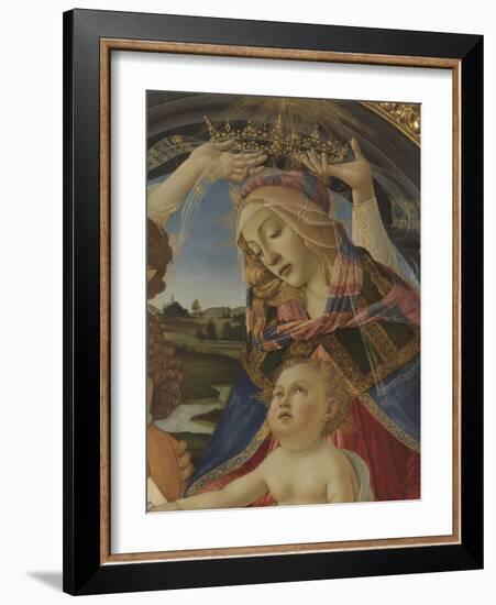 Madonna with Child and Five Angels (Madonna Del Magnificat)-Sandro Botticelli-Framed Premium Giclee Print