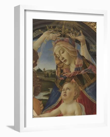 Madonna with Child and Five Angels (Madonna Del Magnificat)-Sandro Botticelli-Framed Premium Giclee Print