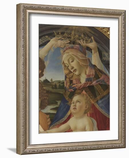 Madonna with Child and Five Angels (Madonna Del Magnificat)-Sandro Botticelli-Framed Giclee Print