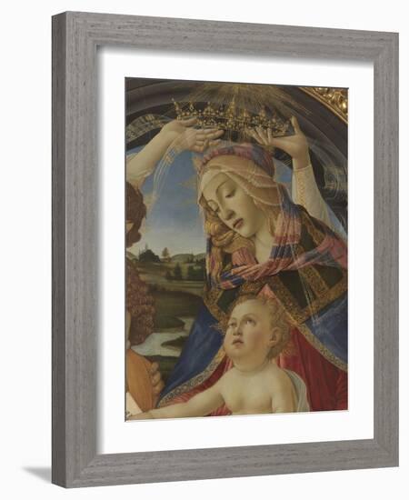 Madonna with Child and Five Angels (Madonna Del Magnificat)-Sandro Botticelli-Framed Giclee Print