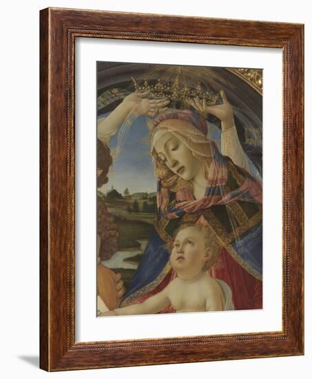 Madonna with Child and Five Angels (Madonna Del Magnificat)-Sandro Botticelli-Framed Giclee Print