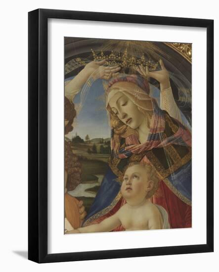 Madonna with Child and Five Angels (Madonna Del Magnificat)-Sandro Botticelli-Framed Giclee Print
