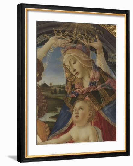 Madonna with Child and Five Angels (Madonna Del Magnificat)-Sandro Botticelli-Framed Giclee Print