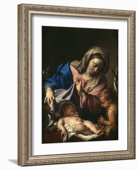 Madonna With Child and Saint John-Francesco Trevisani-Framed Giclee Print