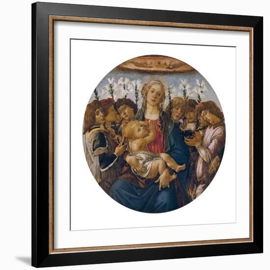 Madonna with Child and Singing Angels, about 1477-Sandro Botticelli-Framed Giclee Print