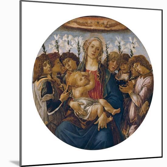 Madonna with Child and Singing Angels, about 1477-Sandro Botticelli-Mounted Giclee Print