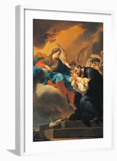 Madonna with Child and St Cajetan-Gaetano Gandolfi-Framed Giclee Print