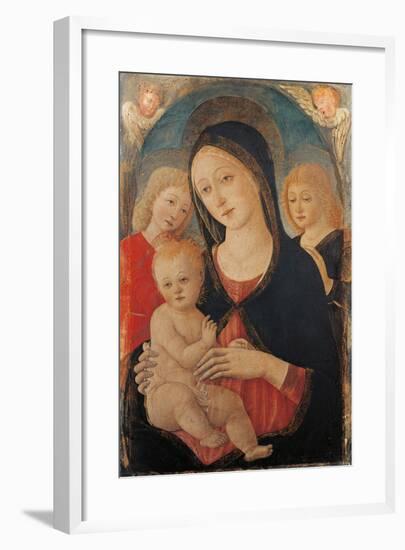 Madonna with Child and Two Angels-Cozzarelli Guidoccio-Framed Giclee Print