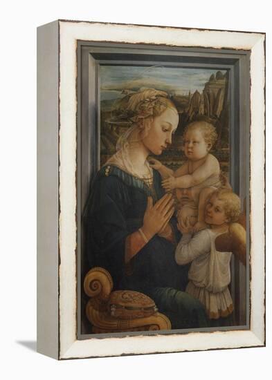 Madonna with Child and Two Angels-Filippo Lippi-Framed Stretched Canvas