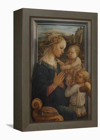 Madonna with Child and Two Angels-Filippo Lippi-Framed Stretched Canvas