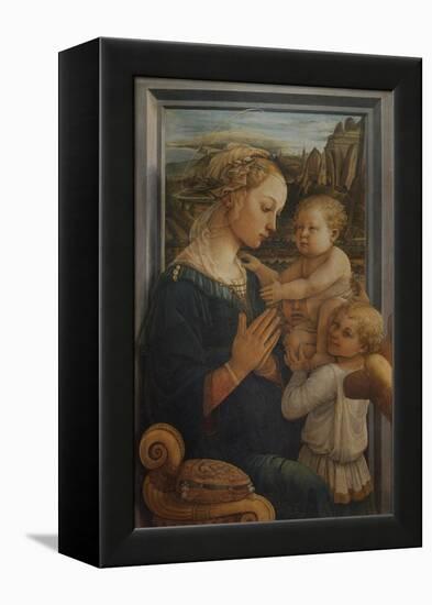 Madonna with Child and Two Angels-Filippo Lippi-Framed Stretched Canvas