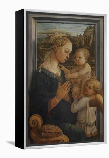 Madonna with Child and Two Angels-Filippo Lippi-Framed Stretched Canvas