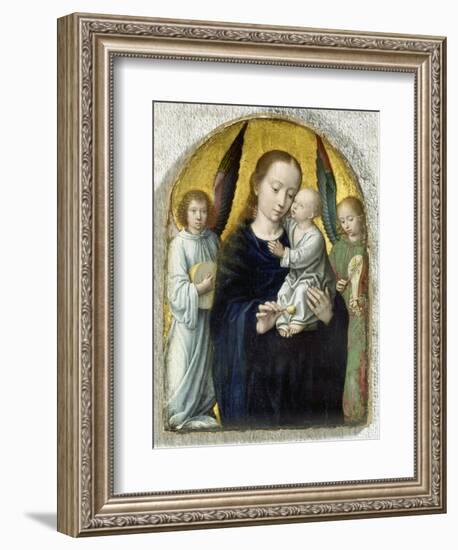 Madonna with Child Between Music Making Angels, 1490-95-Gerard David-Framed Giclee Print